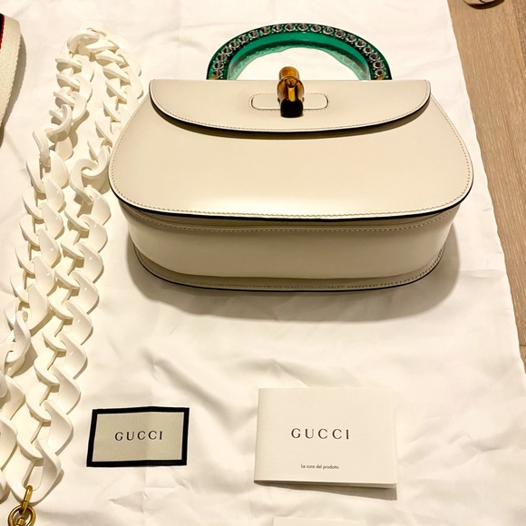 Gucci Crystal Bamboo Top Handle Bag - Picture 9 of 10